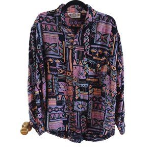 Seruchi shirt/top, multicolored.  Size small.